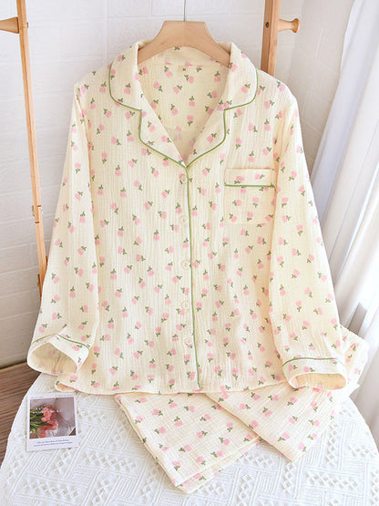 Damen Loungewear Set Bequem Locker Baumwolle Grau - Norvielle