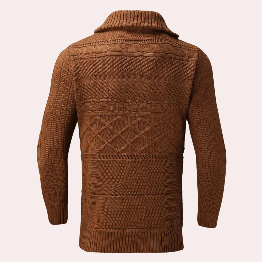 Herren Rollkragenpullover Merinowolle Warm Klassisch