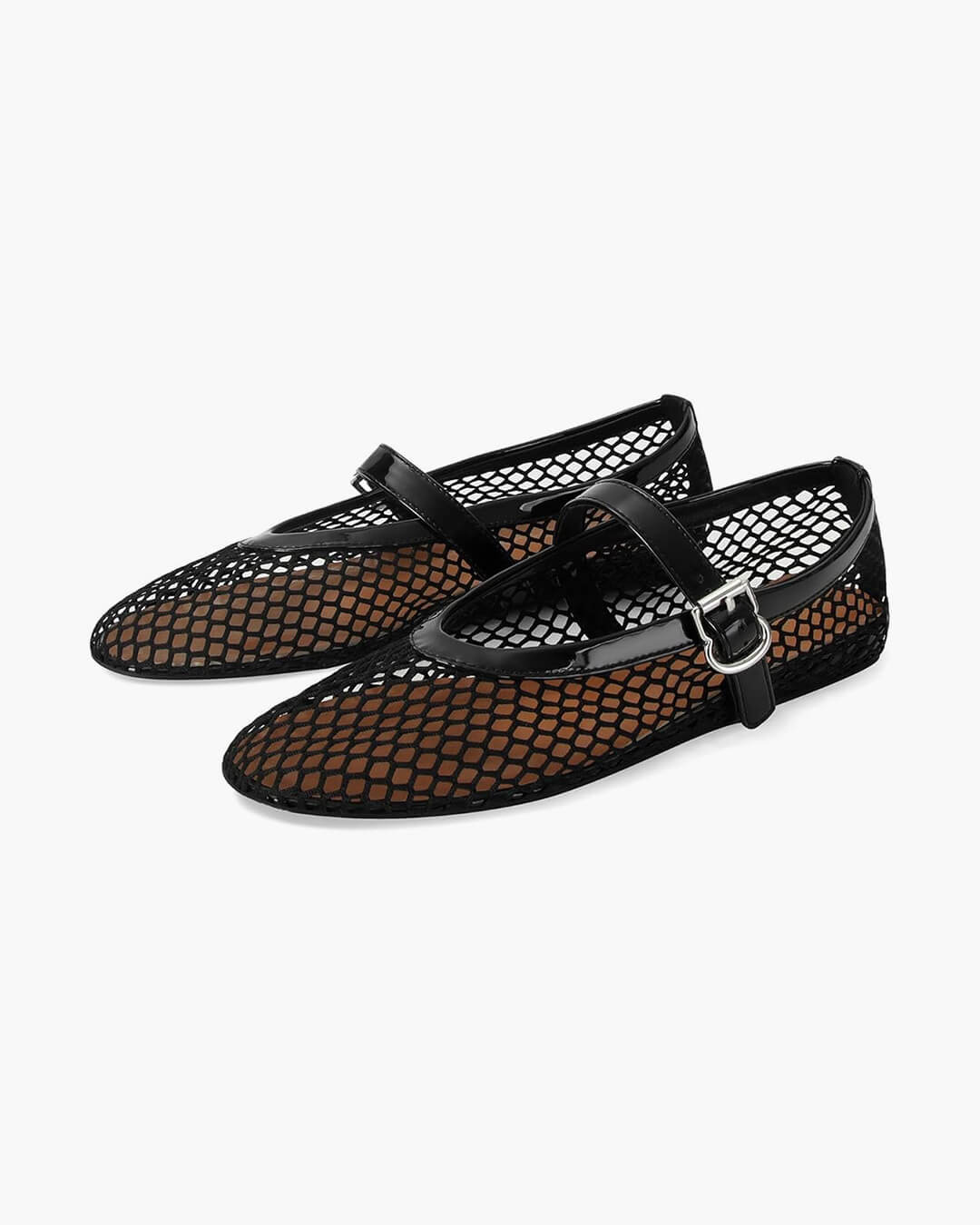 Damen Ballerinas Atmungsaktives Mesh