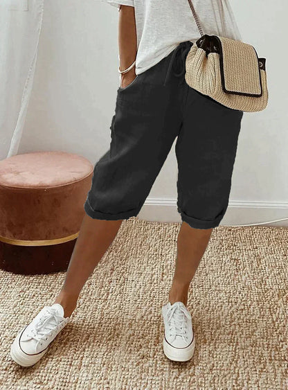 Damen Leinenhose Elegant Leicht