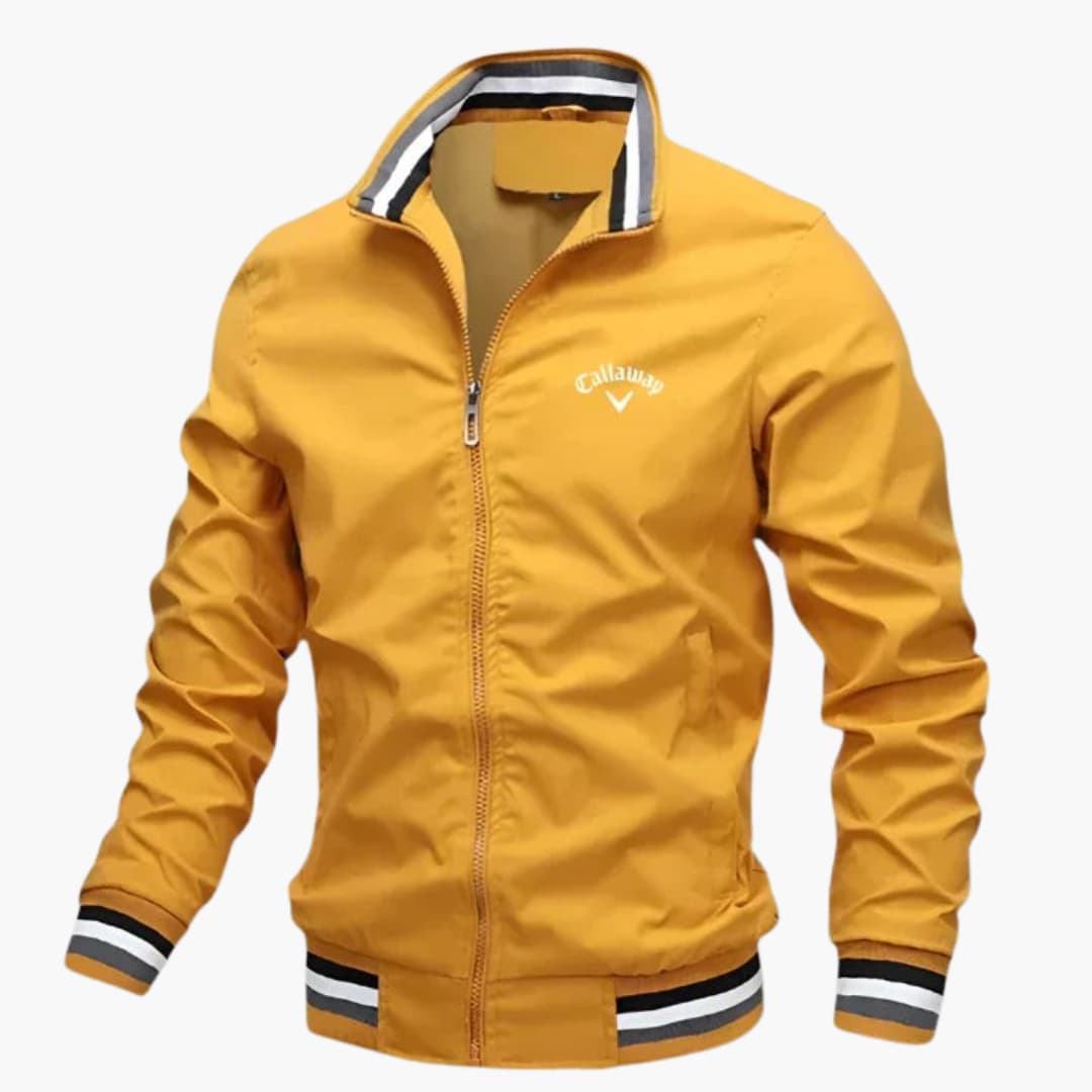 Herren Übergangsjacke Elegantes Design aus Leder oder Nylon