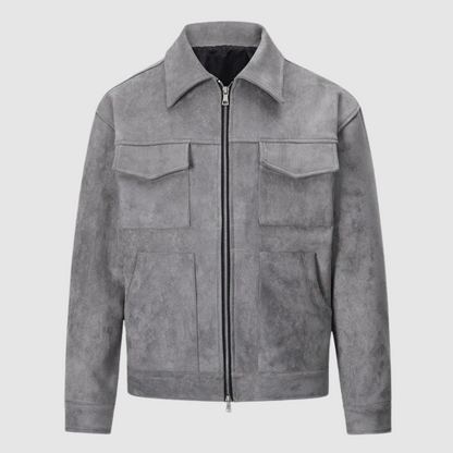 Damen Lederjacke Klassisch Wildleder