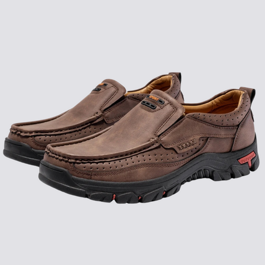 Herren Vintage Schuhe Braun Leder - Norvielle
