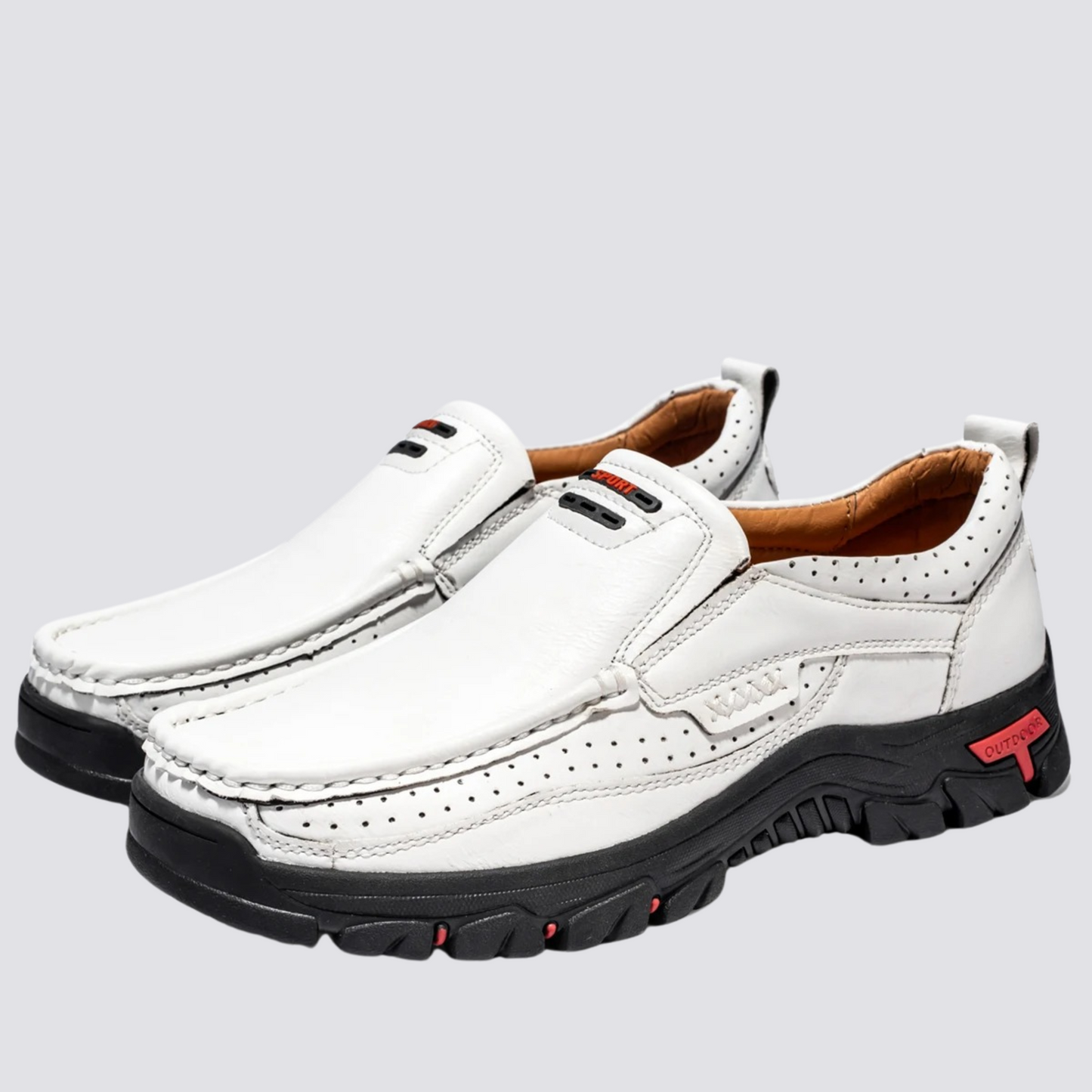 Herren Vintage Schuhe Braun Leder