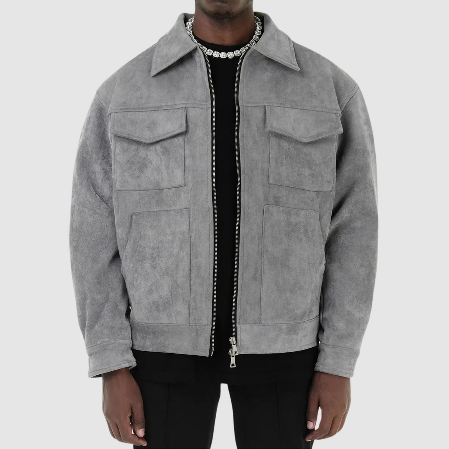 Damen Lederjacke Klassisch Wildleder