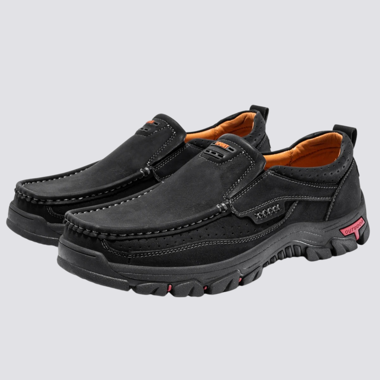 Herren Vintage Schuhe Braun Leder