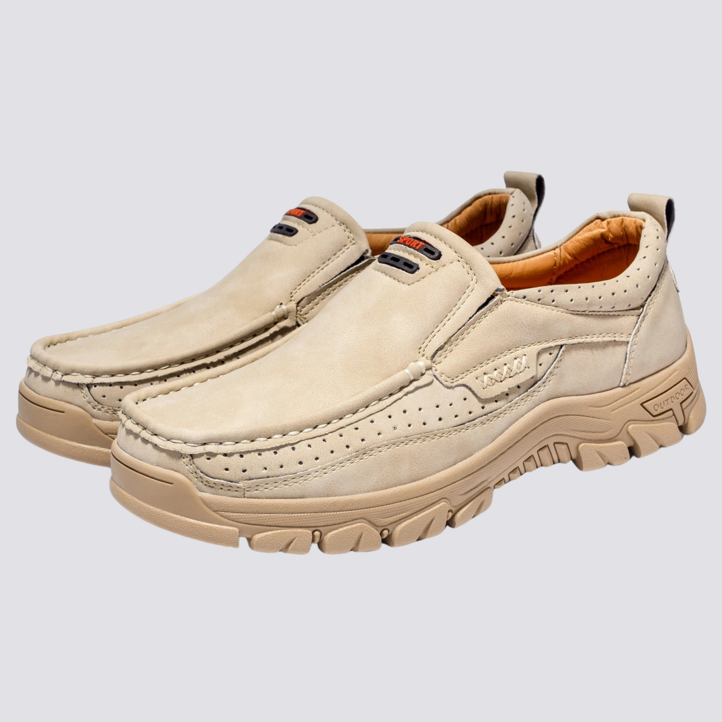 Herren Vintage Schuhe Braun Leder