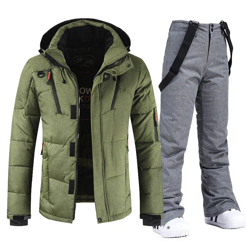 Herren Skianzug Wasserdicht Winddicht Jacke und Hose