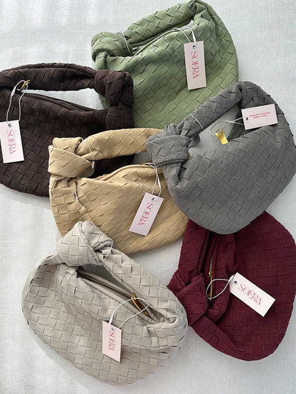Geflochtene Wildleder Damen Minikette