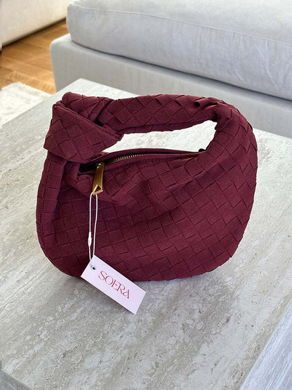 Geflochtene Wildleder Damen Minikette