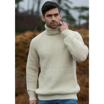 Herren Pullover Warm mit Hochkragen