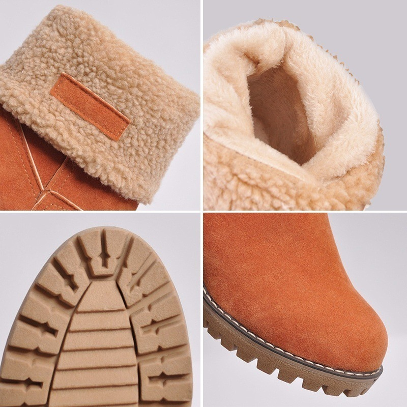 Damen Winterstiefel Warm Gefüttert Schneesicher