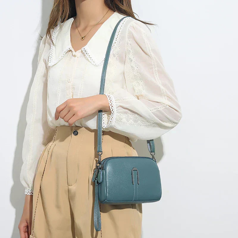 Damen Leder Crossbody Tasche Elegantes Design