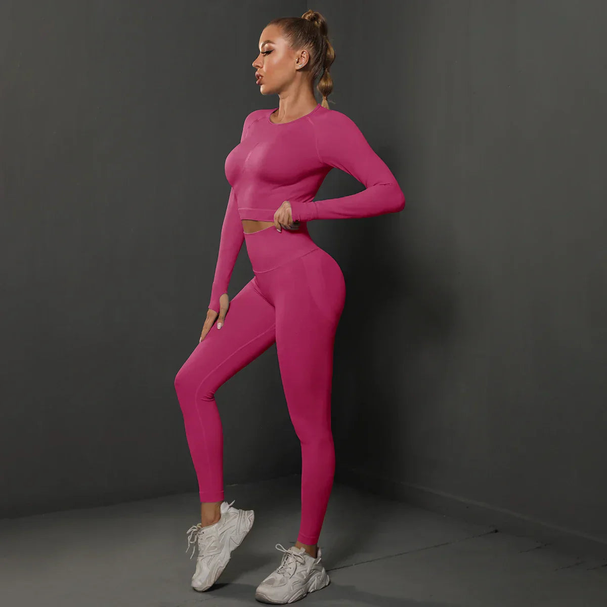 Damen Sportset Nahtlos Komfortabel