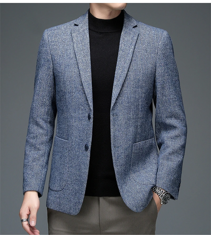 Herren Blazer Slim Fit Grau