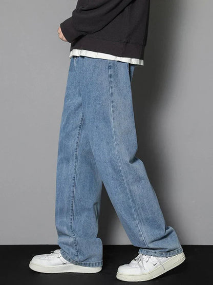 Herren Relaxed Fit Jeans Weitbein - Norvielle