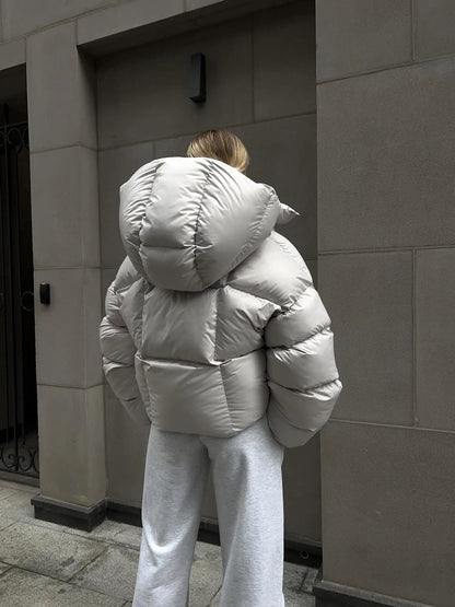 Damen Steppjacke Anthrazit Warm