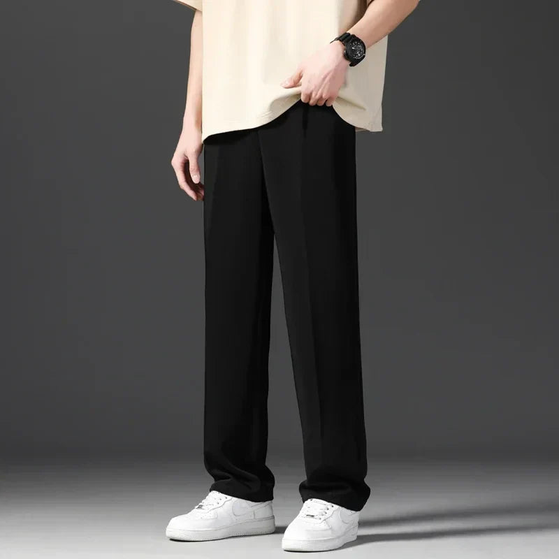 Herrenhosen Bequem Gerader Relaxed Fit