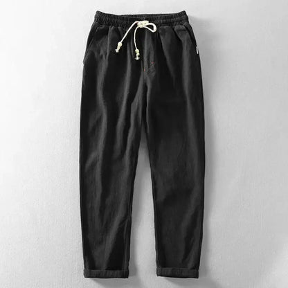 Herren Leinenhose Bequem Leicht Sommer
