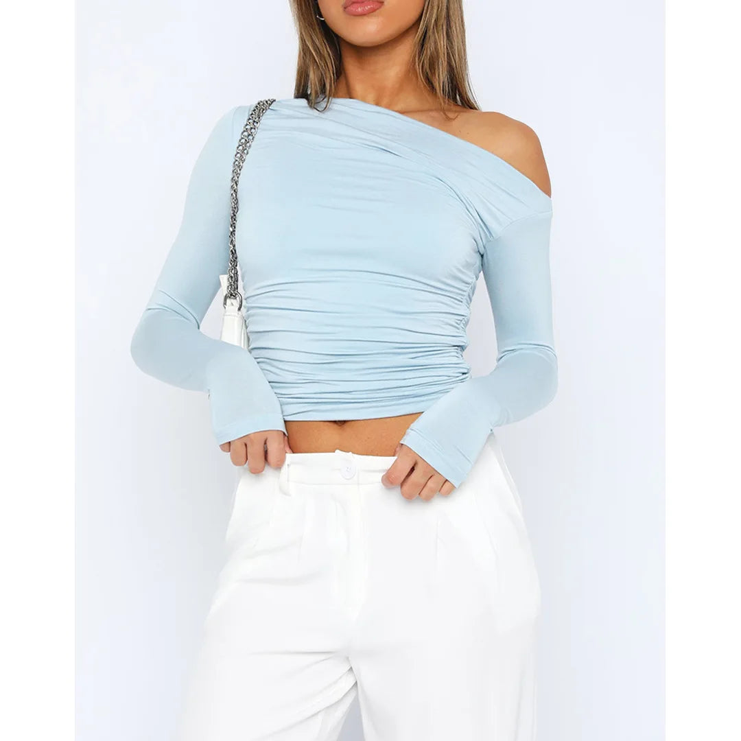 Damen Langarmtop Modern Twisted Design