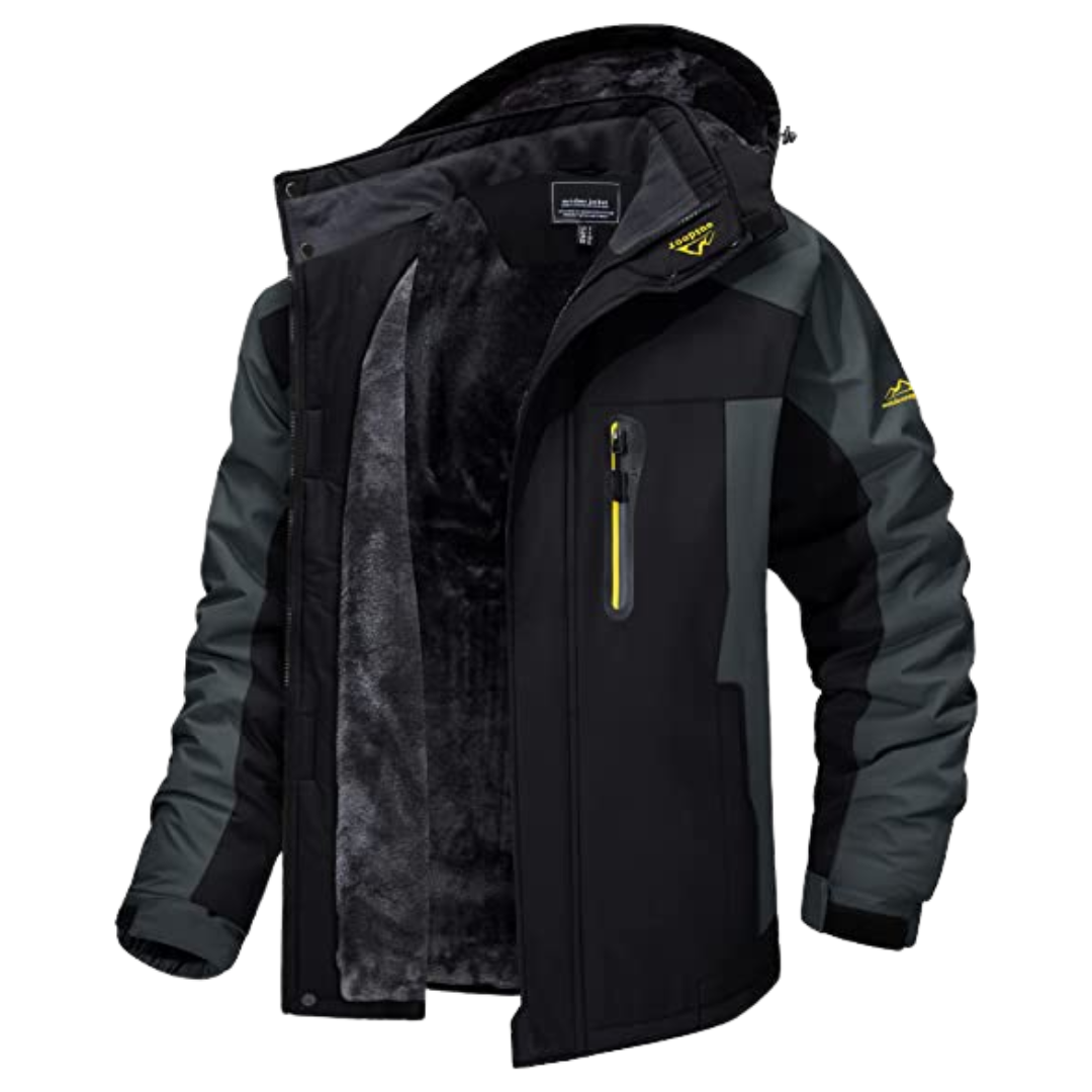 Herren Outdoorjacke Wasserdicht Warm Isoliert