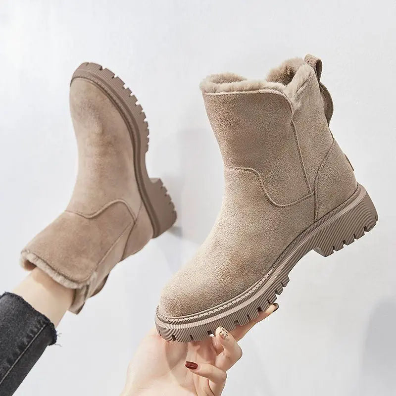 Jayleen | Winter Velvet Plüschstiefel Zendoo.de