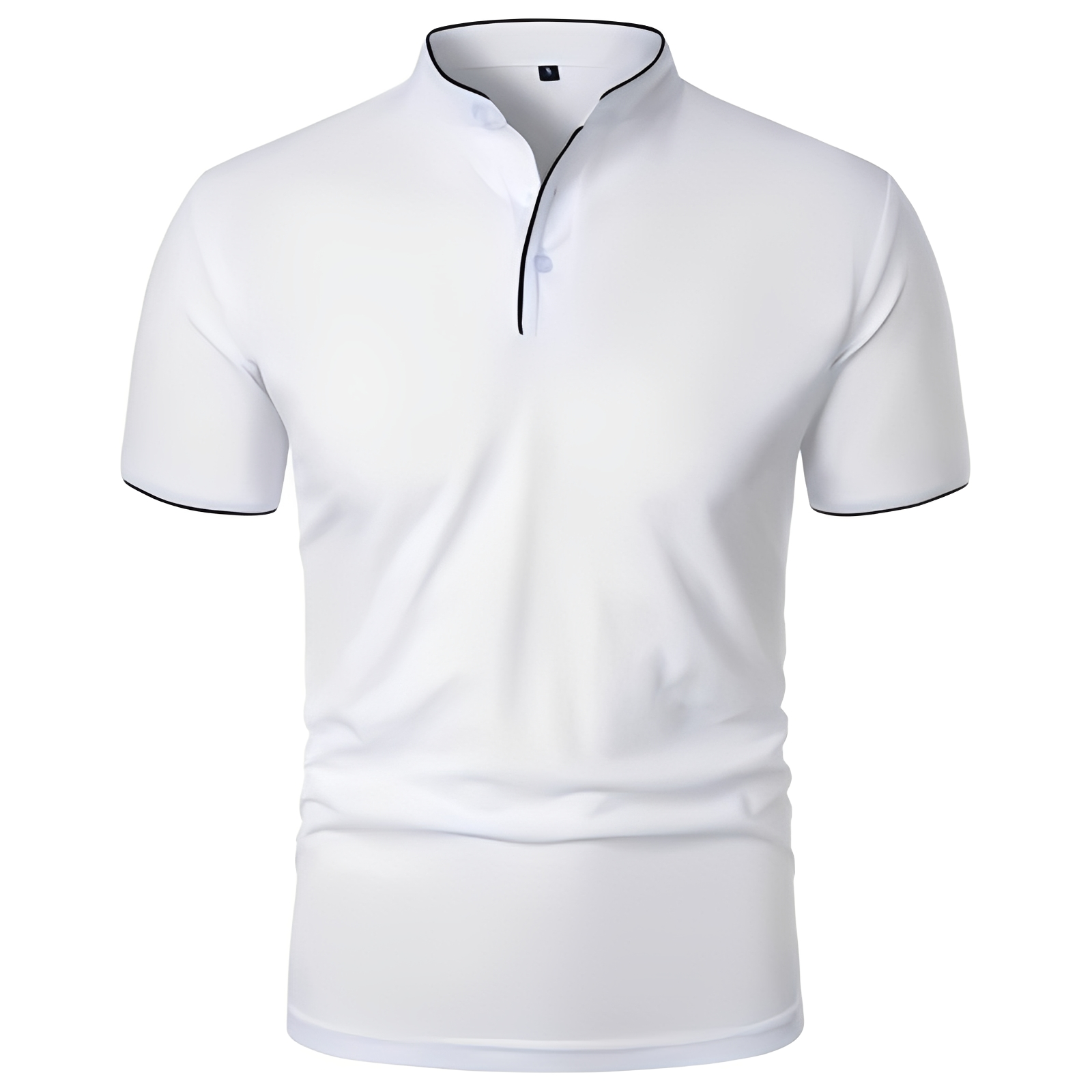 Herren Polo Shirt Leicht Modern Sommerweiß - Norvielle