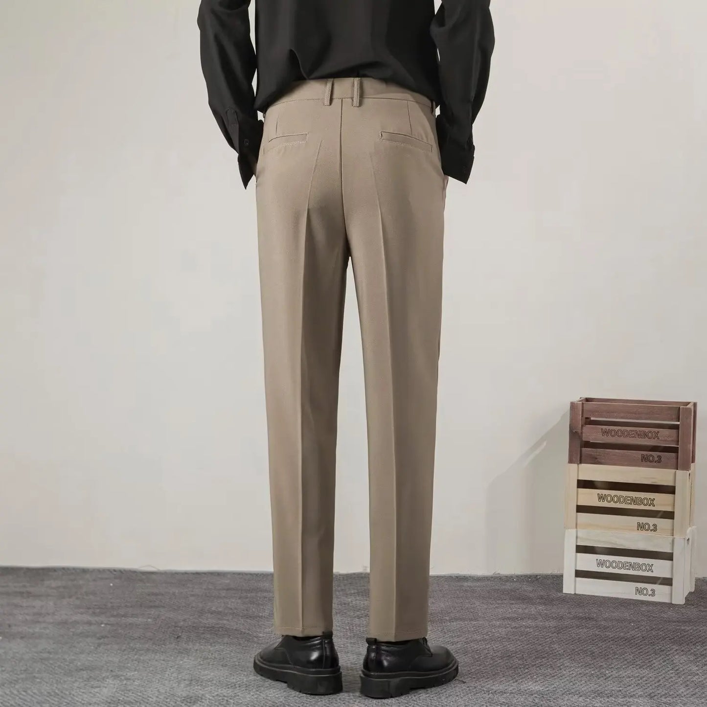 Herren Slimfit Hosen Elegant Bürohosen