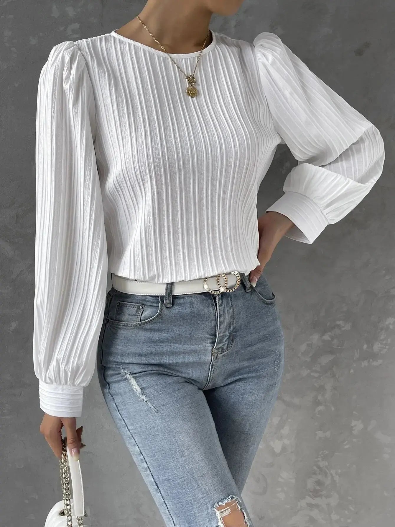 Emma | Zeitlos Elegante Bluse Zendoo.de