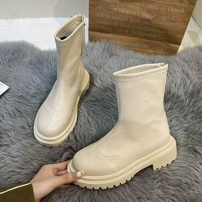 Damen Stiefel Lässig Bequem