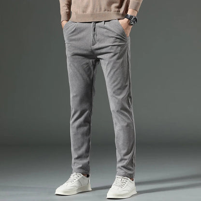 Graue Herren Chino Hosen Slim Fit - Norvielle