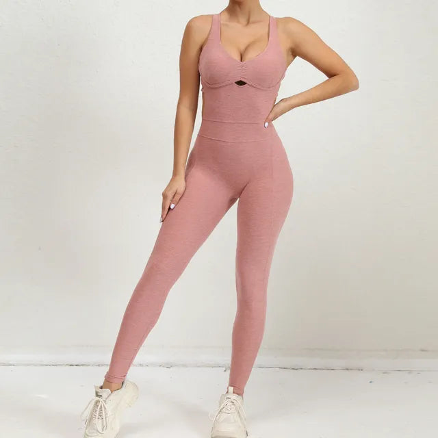 Damen Sport-Overall Rückenfrei Bequem - Norvielle