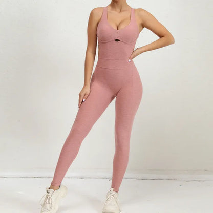 Damen Sport-Overall Rückenfrei Bequem - Norvielle