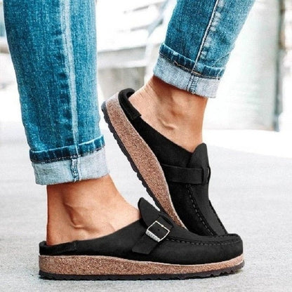 Damen Elegante Slip-On Loafers Leder