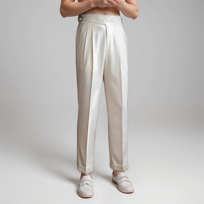 Herrenhose Beige La Dolce Vita Elegant - Norvielle