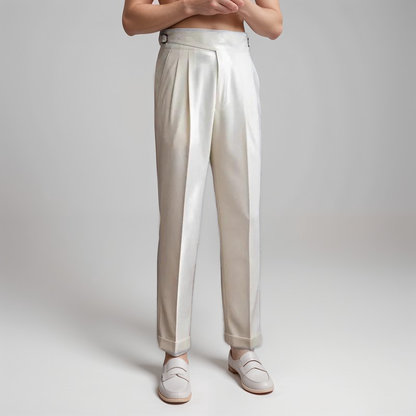 Herrenhose Beige La Dolce Vita Elegant - Norvielle