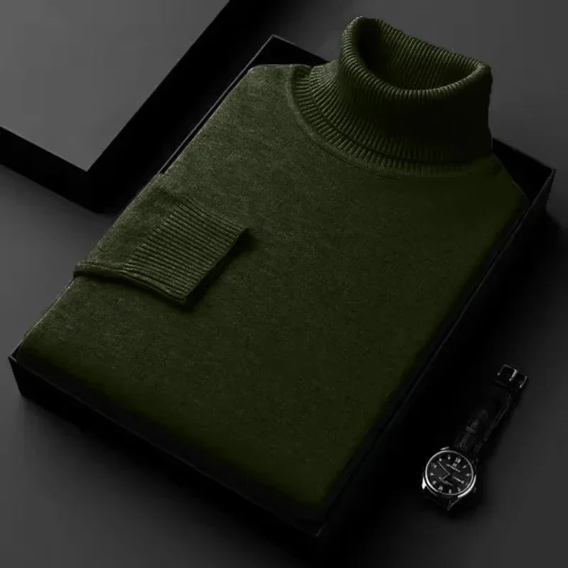Herren Rollkragenpullover Wärmer