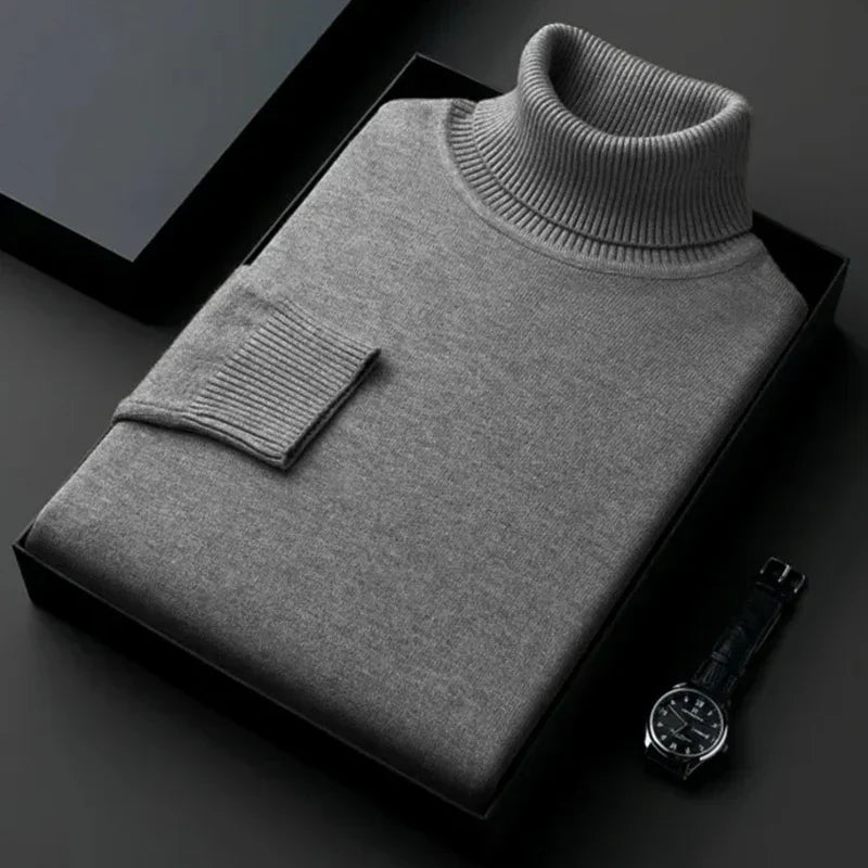Herren Rollkragenpullover Wärmer