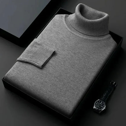 Herren Rollkragenpullover Wärmer