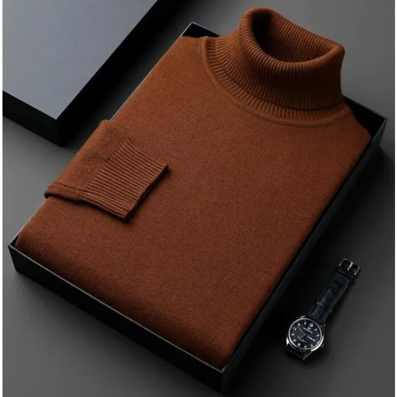 Herren Rollkragenpullover Wärmer