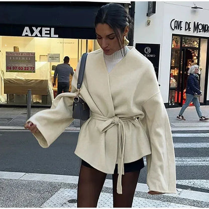 Damenjacke Gürtel Herbst/Winter Modell - Norvielle