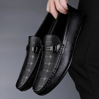 Italienische Herren Lederloafer Echtleder