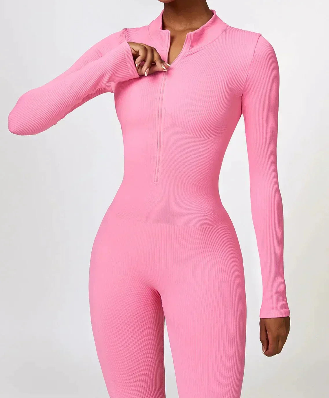 Damen Sportanzug Stretch Jumpsuit Aktiv