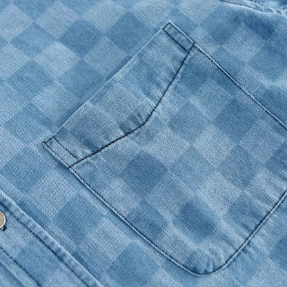 Herren Slim Fit Hemd Knöpfe Modern