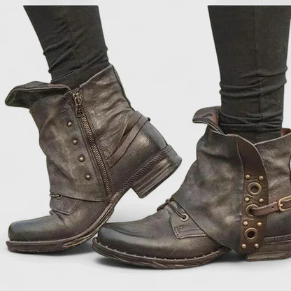 Damen Flats Einsteckschuh Verziert