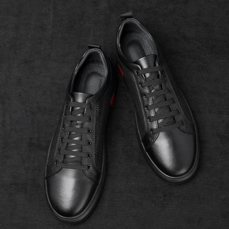 Herren Leder Sneaker Elegantes Design