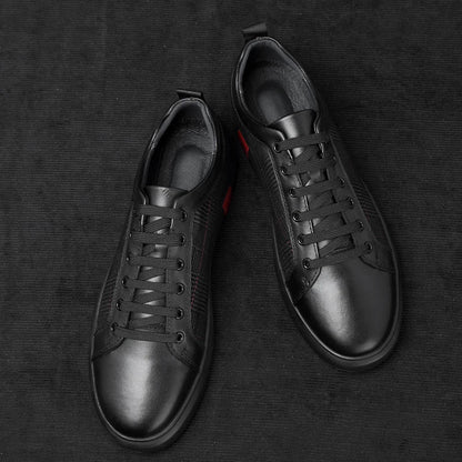 Herren Leder Sneaker Elegantes Design