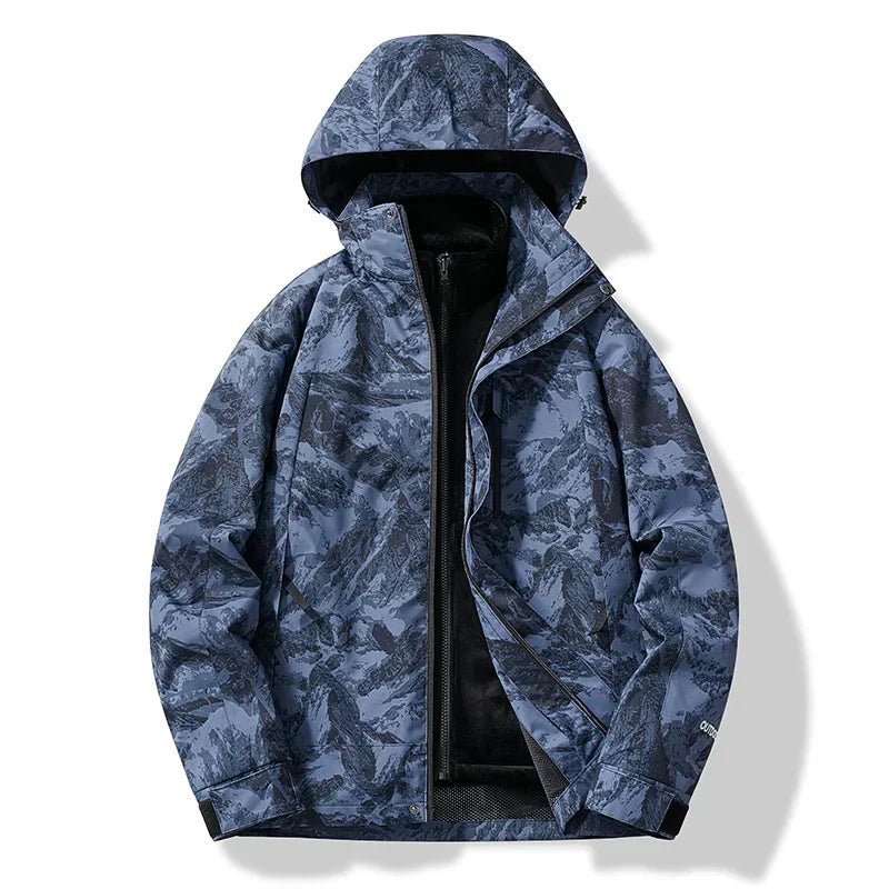 Herren Winterjacke Warme Wasserfeste Kapuze