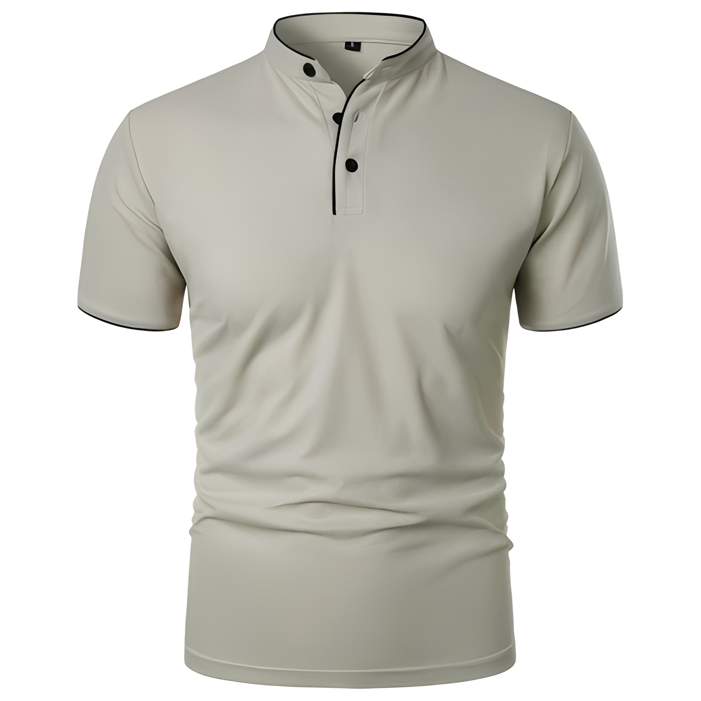 Herren Polo Shirt Leicht Modern Sommerweiß