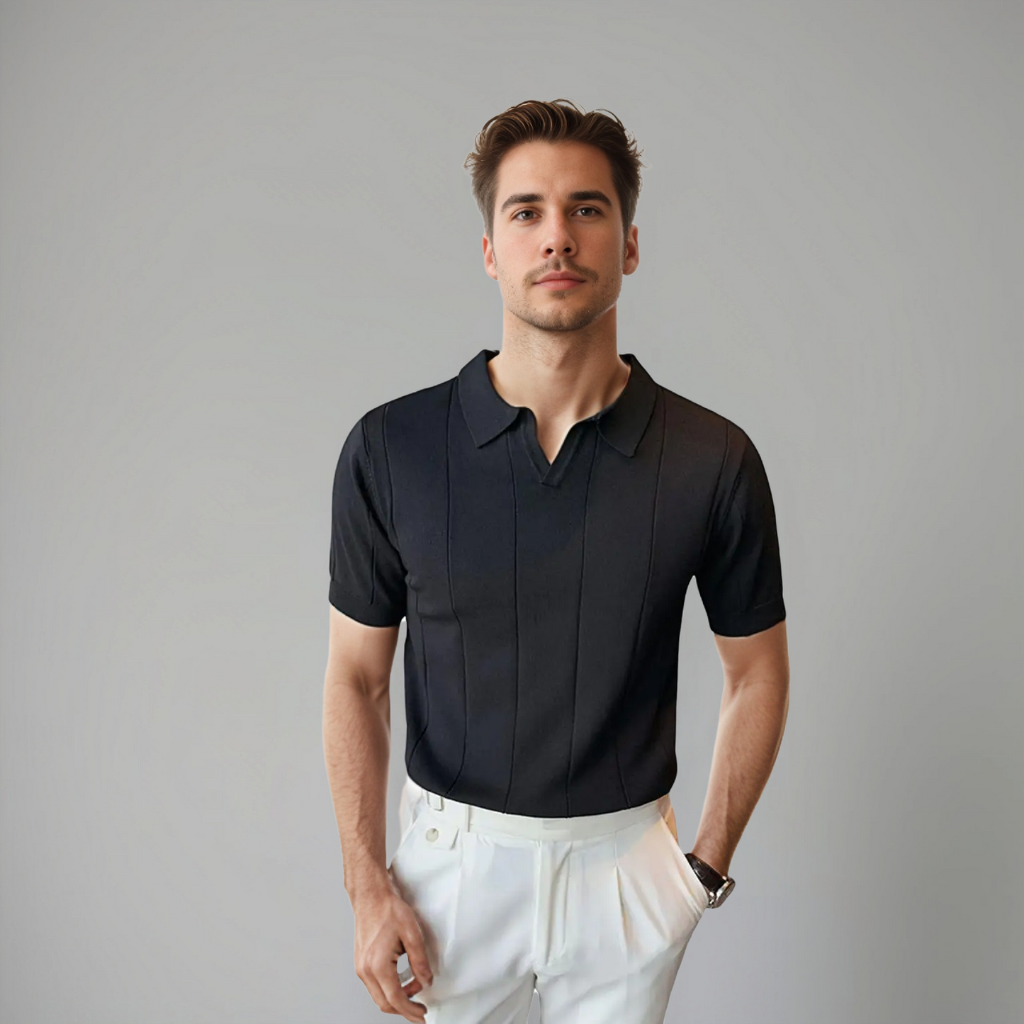 Herren Polo Klassisch Elegantes Design Qualität